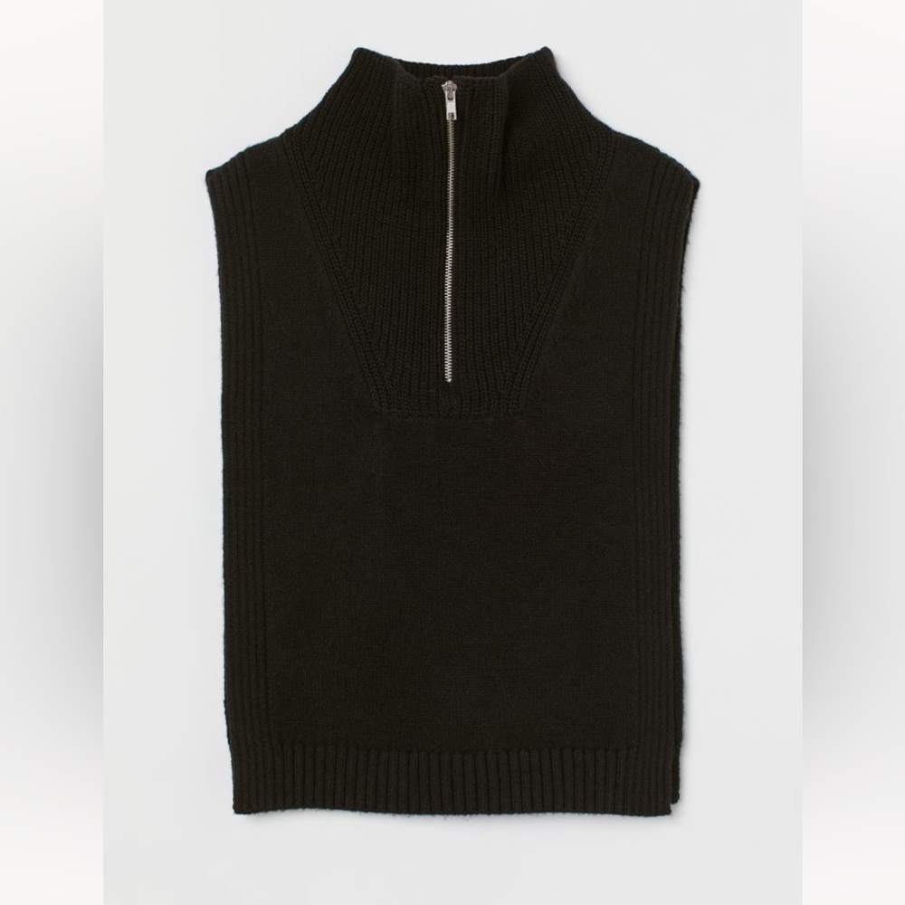 Knit Collar with zipper